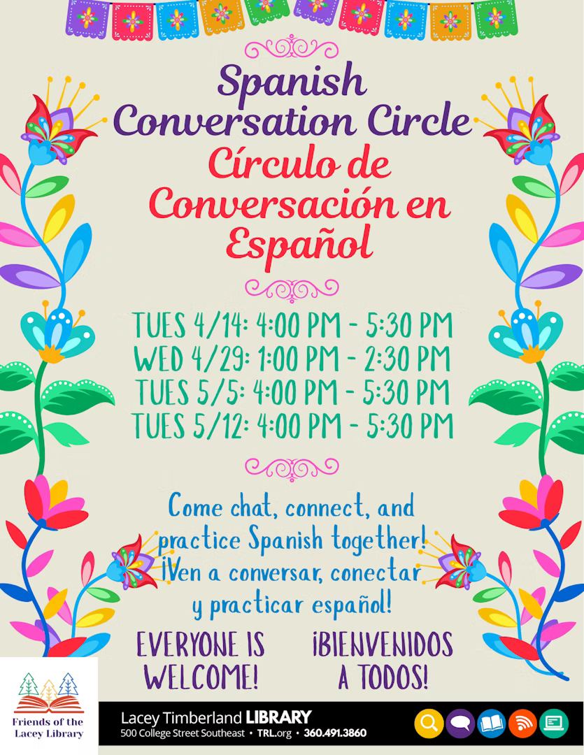 Spanish Conversation Circle Flyer